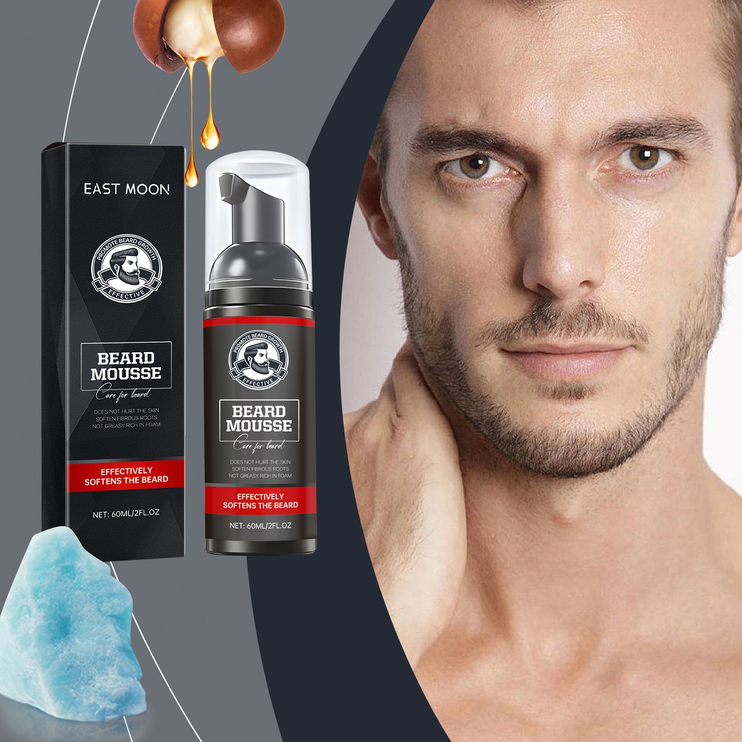 Beard Cleaning Mousse Moisturizing Care