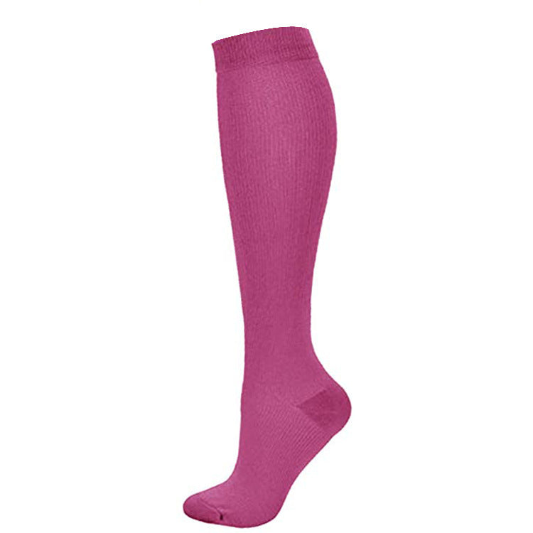 Cross-border Athletic Compression Socks Seamless Calf-length Socks