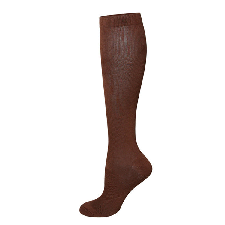 Cross-border Athletic Compression Socks Seamless Calf-length Socks