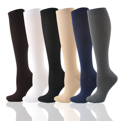 Cross-border Athletic Compression Socks Seamless Calf-length Socks
